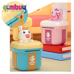 KB015266 - Rabbit plastic kids cartoon piggy bank box money banking toys