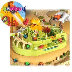 KB016357-KB016358 - Mechanical gravity gliding electric rotating dinosaur adventure track toys 