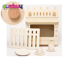 KB019393 - Kitchen game pretend toy wood machine dish washer toy for kids