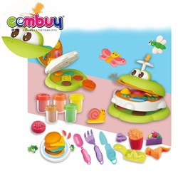 KB020105-KB020107 - Frog burger maker machine kids diy modeling plasticine play game toys color clay