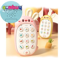 KB024711-KB024713 - Cute rabbit baby early education musical children mobile phone toy