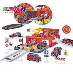 KB028790-KB028793 - Lighting sound kids play track set parking lot toy diecast cars