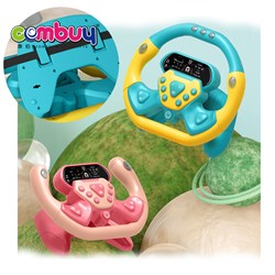 KB030335-KB030336 - Touch sensing musical lighting study game baby simulation driving steering wheel toy