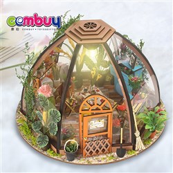 KB034373-KB034376 - Handmade building sky garden mini house model diy wooden assembly toy