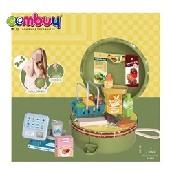 KB036857-KB036864 - Pretend play round burger interactive handbag mini kids supermarket toy