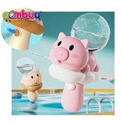 KB041930 - Pig colour light electric shooting spyra water gun for kids