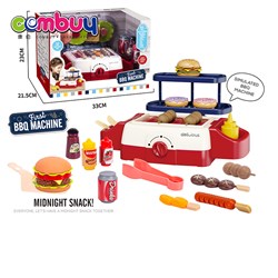 KB042022 - BBQ machine pretend light sounds kids kitchen bbq play set toys