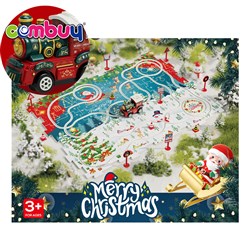 KB042033-KB042040 - Assembly board sliding train christmas diy puzzle track car toys