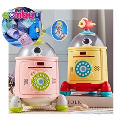 KB043015-KB043016 - Display rocket projection password fingerprint unlock toy piggy bank saving money