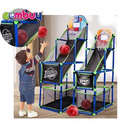 KB044215 - Combuy Indoor outdoor sport game assembly toys kids adjustable basketball hoop stand