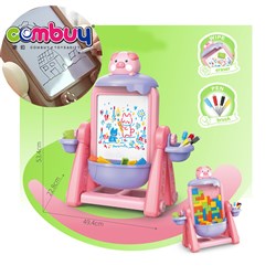 KB047545 - Plastic education bricks children toy colour easel drawing board cheap