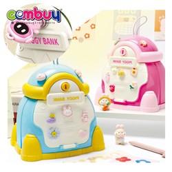 KB047613 - Saving money toy plastic DIY paster key rocket piggy bank for kids