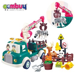 KB047749 - Animals model truck smoking toy education building block car