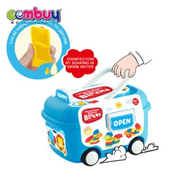 KB049221 - Hand cart storage education rubber creative building block toys