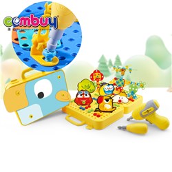 KB049913 - Creative building blocks game storage tools box diy kids screw assembly toy