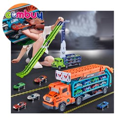 KB054973-KB054981 - Deformation rocket track alloy vehicle gliding lift inertial friction car toy