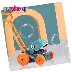 KB056723 - Outdoor summer kids play push dinosaur electric bubble cart toy