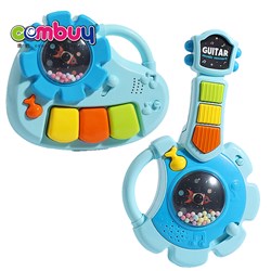 KB060309-KB060312 - Musical instrument lighting bead rotating toy keyboard electronic guitar