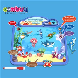 KB065896-KB065898 - Toy 2in1 writing drawing board sounds wooden puzzles for kids