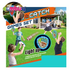 KB068003 - Sensory light up kids sticky click throw set ball catch toy