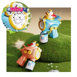 KB069580 - Outdoor summer electric lighting musical blowing toy soap bubble gun machine