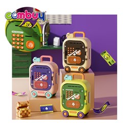 KB075226-KB075228 - Suitcase luggage saving box fingerprint password unlock electric toys dinosaur piggy bank