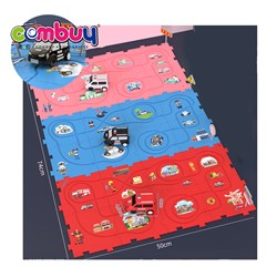 KB078389-KB078393 - Assembly railway sliding vehicle kids play diy toys puzzle track car