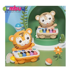 KB079232-KB079233 - Cartoon tiger Lighting Educational Rototaing Balls Keyboard Musical Piano Toys