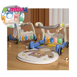 KB079298 - Fitness 2 in 1 Foot Pedal Musical Push Walker Toys Baby Piano Activity Gym Play Mat