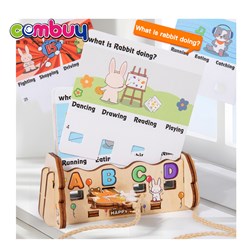 KB079561 - Infant Word Decryption Game 30 Cards Kids Educational Wooden Toys