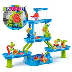 KB080084 - Outdoor Summer Rotating Water Sand Tools Kids Play Toy Plastic Beach Table