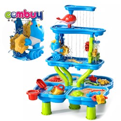 KB080086 - Summer Outdoor Sand Water Desk Playing Game Assembly Toy Plastic Beach Table Kids