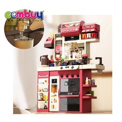KB089565 - Kitchen Cooking Game Lighting Pretend Play Simulation 71 Pcs Toy Dining Table Luxury Set