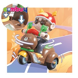 KB098561 - Cute Lighting Musical Rocking Tricycle Stunt Car Kids Electric Motorcycle Toy
