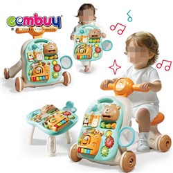 KB100265-KB100266 - Music Learning Toddler Trolley Portable Board Study Desk Activity Push Toy Adjustable Baby Walker