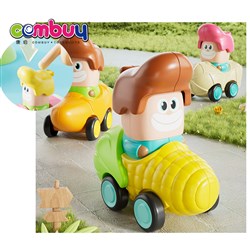 KB101518-KB101523 - Press Head Go Running Cartoon Kids Playing Friction Inertia Car Toy