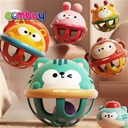 KB101623-KB101624 - Toddler Cartoon Animals Musical Sensory Handheld Toy Baby Rattle Ball
