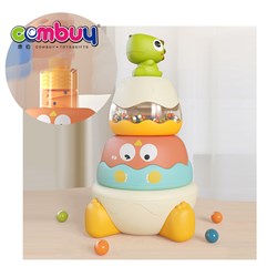 KB107982-KB107983 - Cognitive Enlightenment Dinosaur Patting Layer Shaking Musical Lighting Toy Baby Stacking Toy Ring