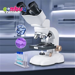 KB111238 - Educational Adjust Distance Scientific Observation Double Tube Microscope Plastic Toy