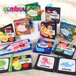 KB113931-KB113945 - Educational Early Learning Sensory Cognitive Toys Baby Cloth Tail Book