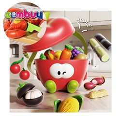 KB116593-KB116596 - Apple Storage Pretend Play Children Food Kits Vegetables and Fruits Cutting Toys