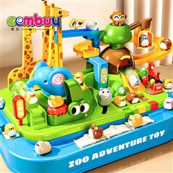 KB117211 - Electric Lighting Music Rotating Sliding Car Zoo Adventure Track Toys