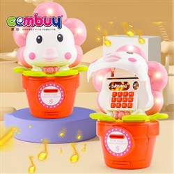 KB119190-KB119195 - Cartoon Fingerprint Password Automatic Money Rolling Music Lighting Electronic Piggy Bank Toy