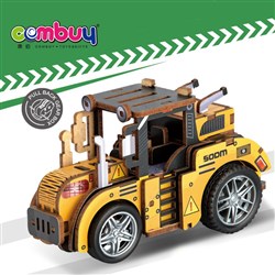 KB119873-KB119886 - Educational Assembly Children Play Multi Kinds Diy 3d Wooden Puzzle Truck Toys