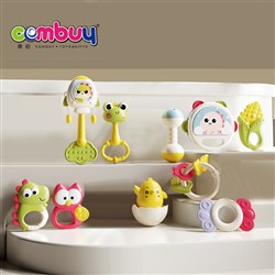 KB127401 - Toddler Shaking Boiled Handle Teething Set 10 Pieces Baby Bell Rattle Toys