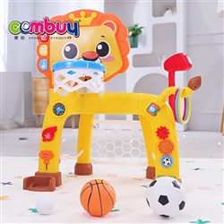 KB138453-KB138454 - Kids Indoor Interactive Basketball Football Toss Ring Golf Set 4 in 1 Sport Stand Toys