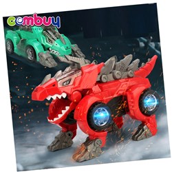 KB200400-KB200401 - Lighting musical deformation car electric robotic dinosaur toys