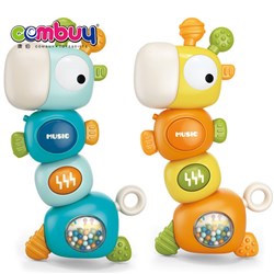 KB200940 - Cute giraffe bite teether musical rotating toys baby hand shake rattle