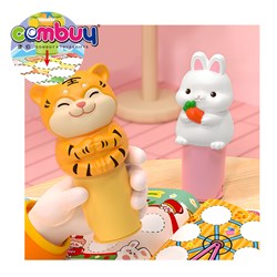 KB201087-KB201090 - Cute animals educational can be torn off reused kids toy diy magic seal sticker stamper