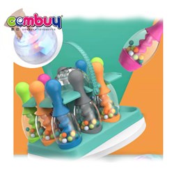 KB213092 - Transparent bottle colorful bead flash round balls toy kids bowling ball